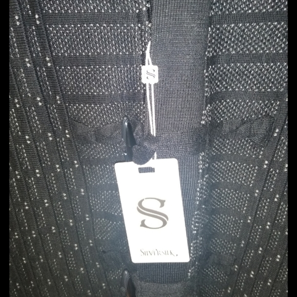 Silversilk Full Zip Knitted Cardigan Toggle Sweater Size XL - Picture 4 of 6